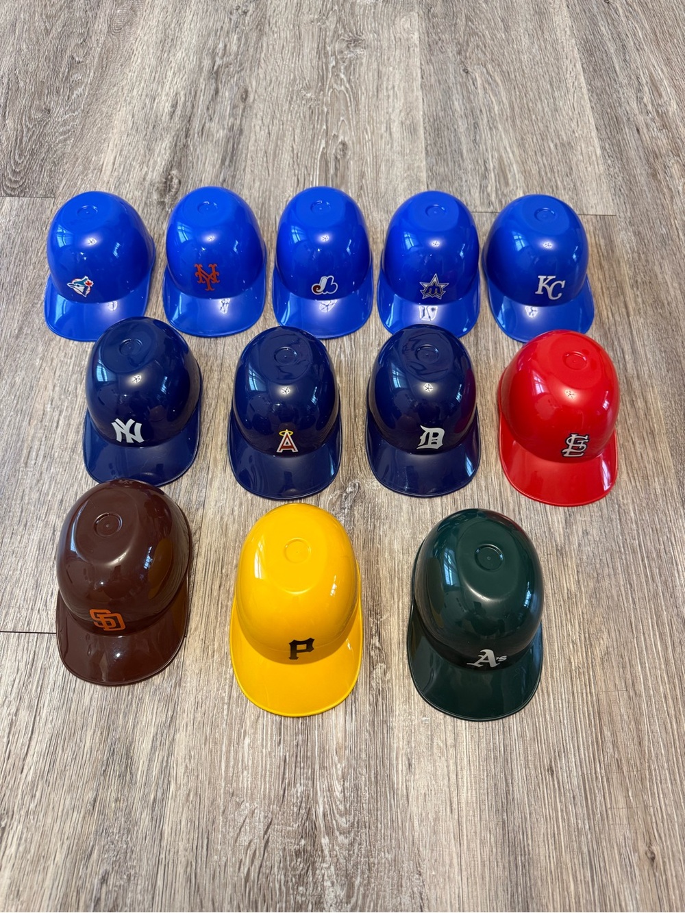 Vintage Laich Plastic Mini Baseball Batting Helmets
